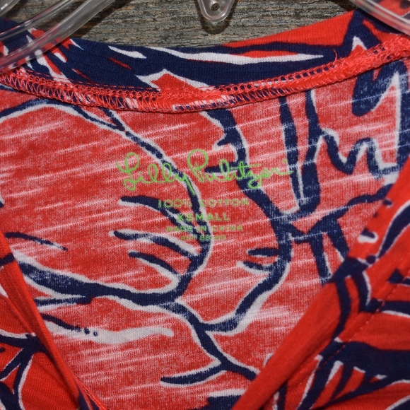 Lilly Pulitzer Lexie Crew Short Sleeve Top XS - Picture 2 of 4
